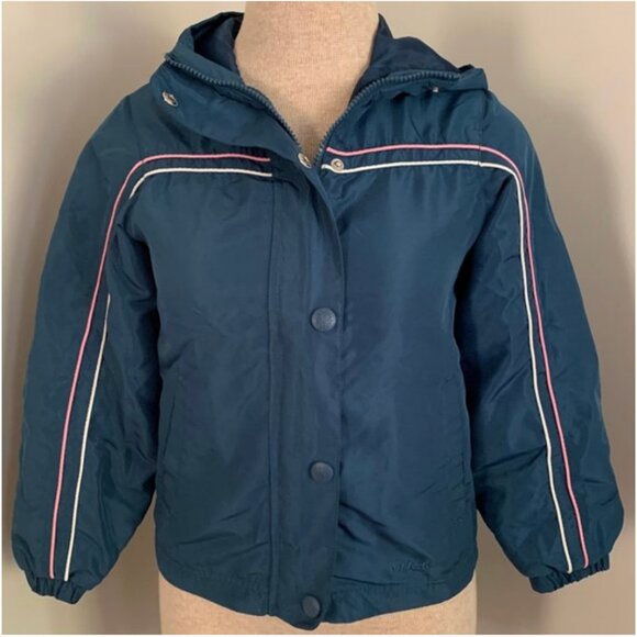Oshkosh Girl's Hooded Jacket Full Zip and Snap Closure Size 7 - Picture 1 of 10